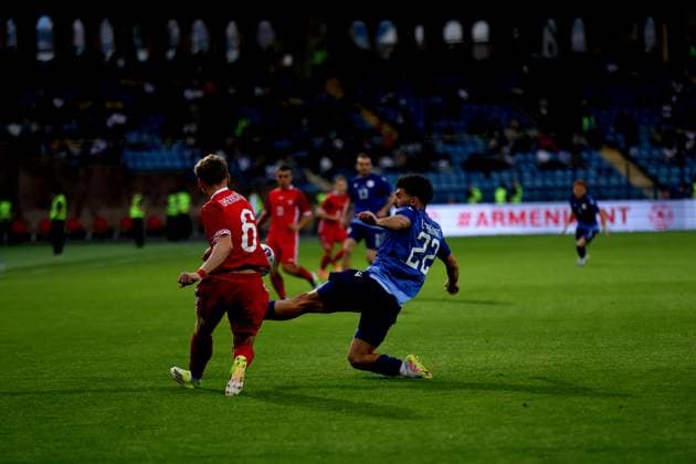 RECORD DATE NOT STATED International Friendlies: Armenia National Football Team v Moldova National Football Team Narek Grigoryan and Mihail Gherasimencov during the International Friendlies match between Armenia National Football Team and Moldova National Football Team at Vazgen Sargsyan Republican Stadium in Yerevan, Armenia on June 9, 2026
