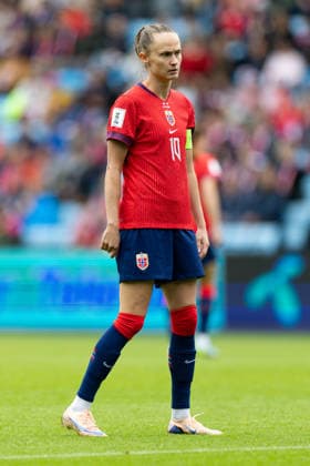 OSLO, NORWAY - JUNE 09: Caroline Graham Hansen of Norway are seen during the FIFA Womens World Cup 2027 Qualifier match between Norway and Austria at Ullevaal Stadium on June 09, 2026 in Oslo, Norway. (Photo by Ane Frosaker Sports Press Photo)  Copyright: xAnexFrosakerx xSPPx Sportspressphoto_SPR164135