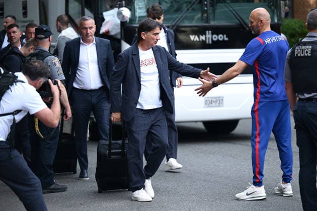 Alexandria, USA, 090626. Head coach Zlatko Dalic has arrived with the Croatian national football team at the AKA hotel in the base camp where they will be accommodated during the FIFA World Cup, WM, Weltmeisterschaft, Fussball Photo: Boris Kovacev CROPIX Copyright: xxBorisxKovacevx xCROPIXx reprezentacija_dolazak8-090626
