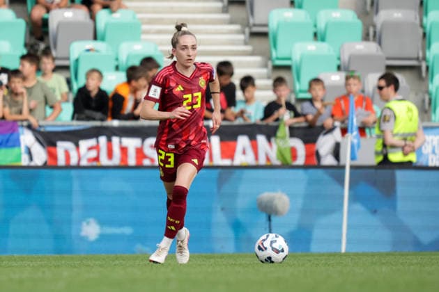 09 06 2026, xgrfx, Soccer World Cup Qualification Women, Slovenia Germany v l Sophia Kleinherne German Womens National Team DFL DFB REGULATIONS PROHIBIT ANY USE OF PHOTOGRAPHS as IMAGE SEQUENCES and or QUASI VIDEO Ljubljana