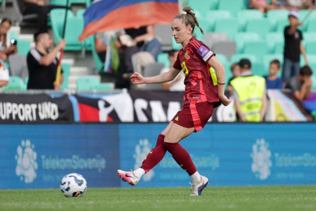 09 06 2026, xgrfx, Soccer World Cup Qualification Women, Slovenia Germany v l Sophia Kleinherne German Womens National Team DFL DFB REGULATIONS PROHIBIT ANY USE OF PHOTOGRAPHS as IMAGE SEQUENCES and or QUASI VIDEO Ljubljana