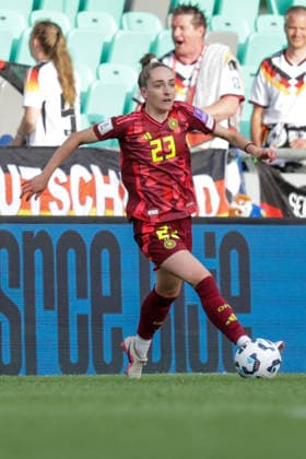 09 06 2026, xgrfx, Soccer World Cup Qualification Women, Slovenia Germany v l Sophia Kleinherne German Womens National Team DFL DFB REGULATIONS PROHIBIT ANY USE OF PHOTOGRAPHS as IMAGE SEQUENCES and or QUASI VIDEO Ljubljana