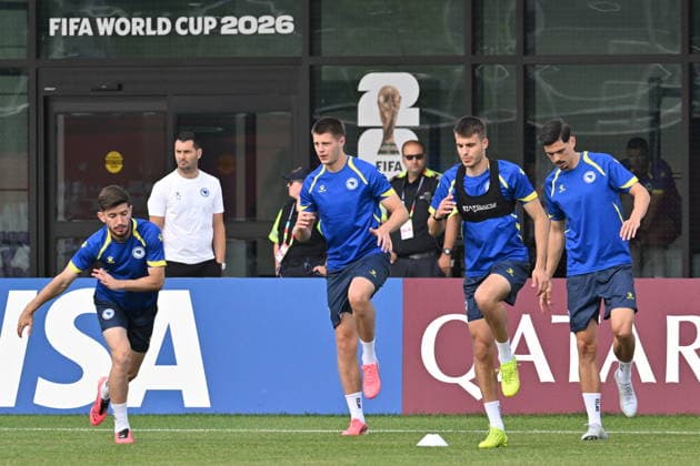 June 9, 2026, Toronto, On, Canada: Bosnia-Herzegovina players take part in a World Cup training session in Toronto on Tuesday, June 9, 2026. Canada News - June 9, 2026  - ZUMAc35_ 20260609_zaf_c35_137 Copyright: xJonxBlackerx