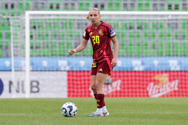 09 06 2026, xgrfx, Football World Cup Qualification Women, Slovenia Germany v l Elisa Senß Deutsche Frauennationalmannschaft DFL DFB REGULATIONS PROHIBIT ANY USE OF PHOTOGRAPHS as IMAGE SEQUENCES and or QUASI VIDEO Ljubljana