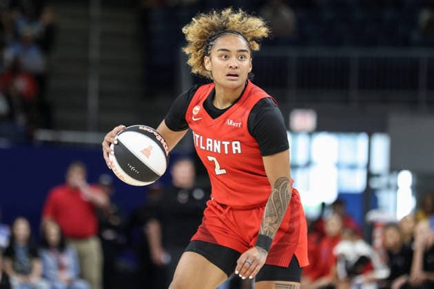 CHICAGO, USA - June 9: Te-Hina Paopao (2 Atlanta Dream) in action during the WNBA, Basketball Damen, USA Commissionerâ??s Cup game between the Chicago Sky and Atlanta Dream at Wintrust Arena on Tuesday, June 9 in Chicago, USA Copyright: xShainaxBenhiyoun SPPx Sportspressphoto_SPR164193