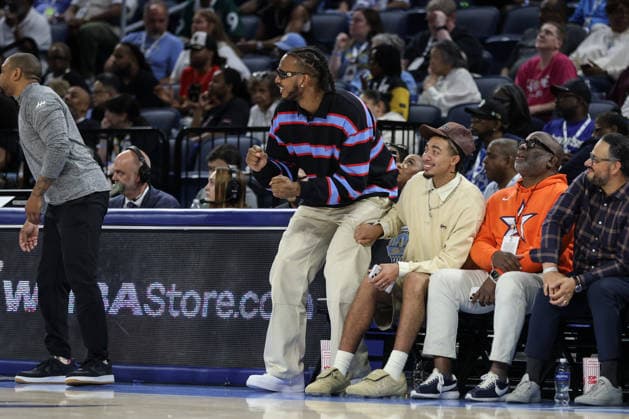 CHICAGO, USA - June 9: Orlando Magic player, Wendell Carter Jr. reacts to a play during the WNBA, Basketball Damen, USA Commissionerâ??s Cup game between the Chicago Sky and Atlanta Dream at Wintrust Arena on Tuesday, June 9 in Chicago, USA Copyright: xShainaxBenhiyoun SPPx Sportspressphoto_SPR164226