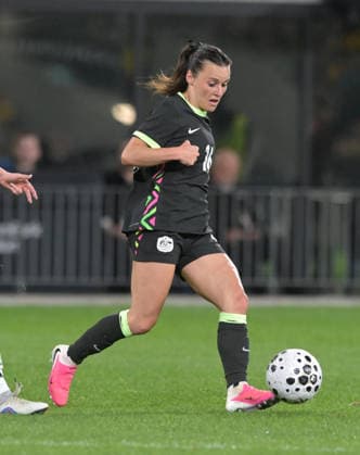 Australia Vs Mexico in Parramatta - 09 Jun 2026 Hayley Raso of Australia women football team seen in action during the women s International Friendly, Länderspiel, Nationalmannschaft match between Australia and Mexico held at Commbank Stadium. Final score; Australia 3:1 Mexico. Parramatta Australia Copyright: xLuisxVeniegrax xSOPAxImagesx 20260609_A-Leagues_LuisVeniegra1933
