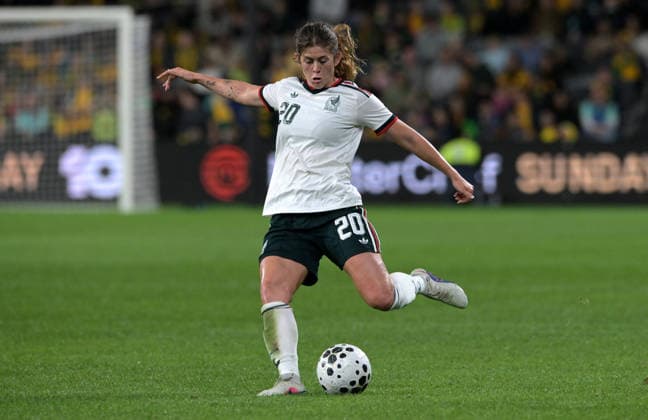 Australia Vs Mexico in Parramatta - 09 Jun 2026 Nicolette Hernandez of Mexico women football team seen in action during the women s International Friendly, Länderspiel, Nationalmannschaft match between Australia and Mexico held at Commbank Stadium. Final score; Australia 3:1 Mexico. Parramatta Australia Copyright: xLuisxVeniegrax xSOPAxImagesx 20260609_A-Leagues_LuisVeniegra2287