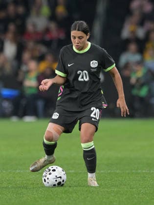June 9, 2026, Parramatta, Australia: Sam Kerr of Australia women football team seen in action during the women s International Friendly, Länderspiel, Nationalmannschaft match between Australia and Mexico held at Commbank Stadium. Final score; Australia 3:1 Mexico. Parramatta Australia - ZUMAs197 20260609_aaa_s197_211 Copyright: xLuisxVeniegrax