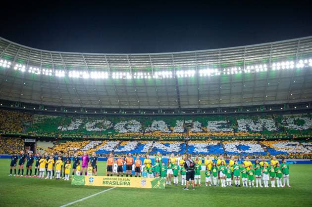 RECORD DATE NOT STATED match between Brazil (bra) x United States (usa) Fortaleza (CE) 09 06 2026 - Brazil (BRA) vs. United States (USA) - Opening ceremony at the match between Brazil (BRA) and the United States (USA) in the women s friendly, held at Arena Castelao, this Tuesday (02 06 2026) Ceara Brasil Copyright: xYurixVasconcelosxFernandesx