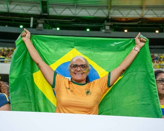 RECORD DATE NOT STATED match between Brazil (bra) x United States (usa) Fortaleza (CE) 09 06 2026 - Brazil (BRA) vs. United States (USA) - Fan during the match between Brazil (BRA) and the United States (USA) in the women s friendly, held at Arena Castelao, this Tuesday (02 06 2026) Ceara Brasil Copyright: xYurixVasconcelosxFernandesx