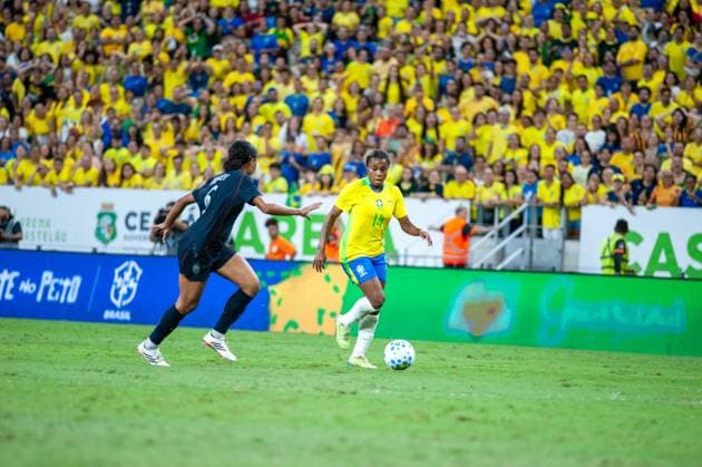 RECORD DATE NOT STATED match between Brazil (bra) x United States (usa) Fortaleza (CE) 09 06 2026 - Brazil (BRA) vs. United States (USA) - Player during the match between Brazil (BRA) and the United States (USA) in the women s friendly, held at Arena Castelao, this Tuesday (02 06 2026) Ceara Brasil Copyright: xYurixVasconcelosxFernandesx