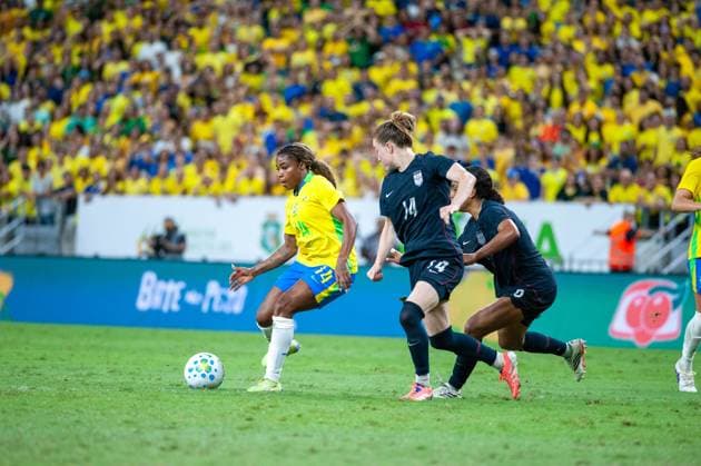RECORD DATE NOT STATED match between Brazil (bra) x United States (usa) Fortaleza (CE) 09 06 2026 - Brazil (BRA) vs. United States (USA) - Player during the match between Brazil (BRA) and the United States (USA) in the women s friendly, held at Arena Castelao, this Tuesday (02 06 2026) Ceara Brasil Copyright: xYurixVasconcelosxFernandesx
