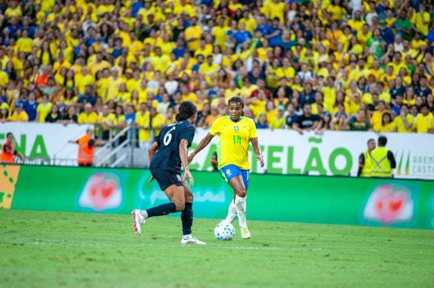 RECORD DATE NOT STATED match between Brazil (bra) x United States (usa) Fortaleza (CE) 09 06 2026 - Brazil (BRA) vs. United States (USA) - Player during the match between Brazil (BRA) and the United States (USA) in the women s friendly, held at Arena Castelao, this Tuesday (02 06 2026) Ceara Brasil Copyright: xYurixVasconcelosxFernandesx