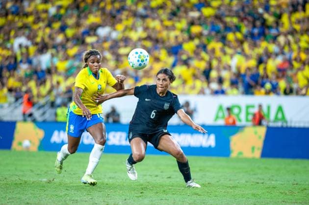 RECORD DATE NOT STATED match between Brazil (bra) x United States (usa) Fortaleza (CE) 09 06 2026 - Brazil (BRA) vs. United States (USA) - Player Ludmilla during the match between Brazil (BRA) and the United States (USA) in the women s friendly, held at Arena Castelao, this Tuesday (02 06 2026). Ceara Brasil Copyright: xYurixVasconcelosxFernandesx