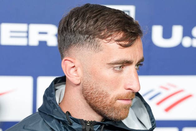 US player Matt Turner speaks to reporters ahead of a training session in Irvine, United States, 09 June 2026. US national team, Nationalteam training ACHTUNG: NUR REDAKTIONELLE NUTZUNG  Copyright: xOmarxAlonsox AME051 20260609-55020547665_1 US national team training !ACHTUNG: NUR REDAKTIONELLE NUTZUNG!  Copyright: xIMAGO OmarxAlonsox imago images 0858759397 0858759397st