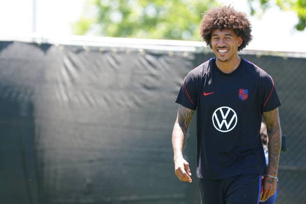 US player Chris Richards of the United States participates in a training session in Irvine, United States, 09 June 2026. US national team, Nationalteam training ACHTUNG: NUR REDAKTIONELLE NUTZUNG  Copyright: xOmarxAlonsox AME090 20260609-55020547673_1 US national team training !ACHTUNG: NUR REDAKTIONELLE NUTZUNG!  Copyright: xIMAGO OmarxAlonsox imago images 0858759415 0858759415st