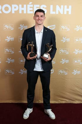 Trophees LNH 2026 - Paris Aymeric Minne is seen during the Trophees LNH 2026 ceremony at Theâtre Marigny on the Champs-Élysees in Paris, France on June 9, 2026, as he is named MVP of the season by the Ligue Nationale de Handball. Photo by Lionel Urman ABACAPRESS.COM Paris France  Copyright: xUrmanxLionel ABACAx