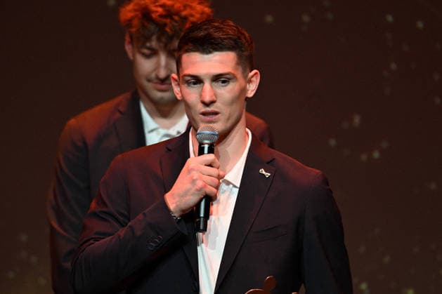 Trophees LNH 2026 - Paris Aymeric Minne is seen during the Trophees LNH 2026 ceremony at Theâtre Marigny on the Champs-Élysees in Paris, France on June 9, 2026, as he is named MVP of the season by the Ligue Nationale de Handball. Photo by Lionel Urman ABACAPRESS.COM Paris France  Copyright: xUrmanxLionel ABACAx