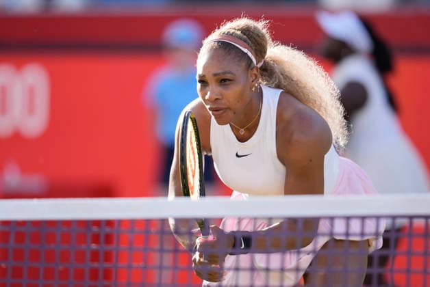 HSBC Championships - Day Two Serena Williams competes during the round of 16 doubles match at The HSBC Championships 2026 women s tennis tournament at The Queen s Club in London, England, on June 9, 2026. London Greater London United Kingdom  Copyright: xOwenxHammondx originalFilename:hammond-thehsbcc260609_npWHc.jpg