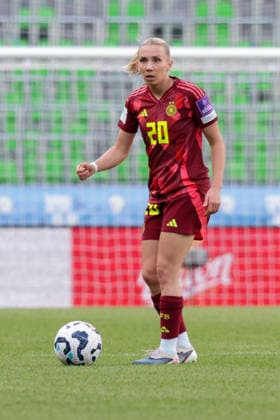 09 06 2026, xgrfx, Football World Cup Qualification Women, Slovenia Germany v l Elisa Senß Deutsche Frauennationalmannschaft DFL DFB REGULATIONS PROHIBIT ANY USE OF PHOTOGRAPHS as IMAGE SEQUENCES and or QUASI VIDEO Ljubljana