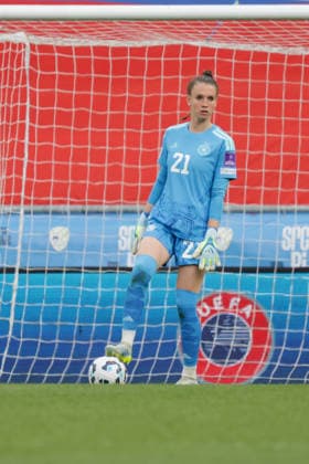 09 06 2026, xgrfx, Soccer World Cup Qualification Women, Slovenia Germany v l Ena Mahmutovic German Womens National Team DFL DFB REGULATIONS PROHIBIT ANY USE OF PHOTOGRAPHS as IMAGE SEQUENCES and or QUASI VIDEO Ljubljana