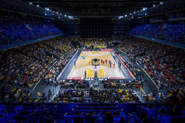 Basketball Berlin 019 06 2026 Season 2025 2026 EasyCredit BBL 1 Bundesliga Men, Men Playoffs Semi-finals Game 5 Alba Berlin BMA365 Bamberg Baskets Max Schmeling Halle Sports venue