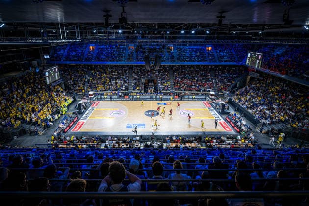 Basketball Berlin 019 06 2026 Season 2025 2026 EasyCredit BBL 1 Bundesliga Men, Men Playoffs Semi-finals Game 5 Alba Berlin BMA365 Bamberg Baskets Max Schmeling Halle Sports venue