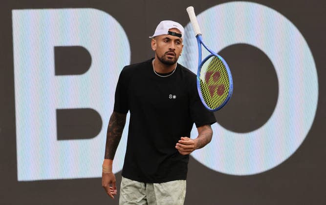 09 06 2026, Boss Open 2026, ATP Tour 250 Stuttgart, TTC Weissenhof, Tennis, Sport, in the picture Nick Kyrgios AUS