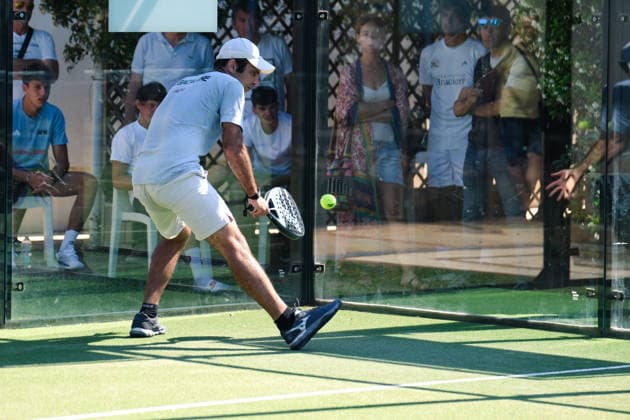 IPA85540542 - Palermo, Italy, June 10, 2026. Country Time Club, first day of the Mediolanum Padel Cup 2026. Pictured: Alex Tur Checa and Thiago Henrique Gasprin Santos VS Antonio Campo and Germano Giacalone  Copyright: xFedericoxSerra IPAxSportx xx 85540542