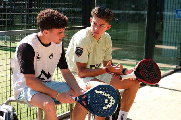 IPA85540518 - Palermo, Italy, June 10, 2026. Country Time Club, first day of the Mediolanum Padel Cup 2026. Pictured: Alex Tur Checa and Thiago Henrique Gasprin Santos VS Antonio Campo and Germano Giacalone  Copyright: xFedericoxSerra IPAxSportx xx 85540518