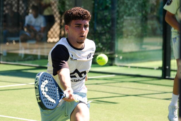 IPA85540524 - Palermo, Italy, June 10, 2026. Country Time Club, first day of the Mediolanum Padel Cup 2026. Pictured: Alex Tur Checa and Thiago Henrique Gasprin Santos VS Antonio Campo and Germano Giacalone  Copyright: xFedericoxSerra IPAxSportx xx 85540524