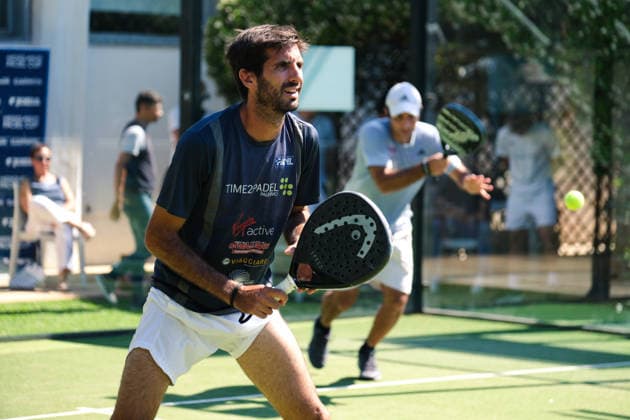 IPA85540527 - Palermo, Italy, June 10, 2026. Country Time Club, first day of the Mediolanum Padel Cup 2026. Pictured: Alex Tur Checa and Thiago Henrique Gasprin Santos VS Antonio Campo and Germano Giacalone  Copyright: xFedericoxSerra IPAxSportx xx 85540527