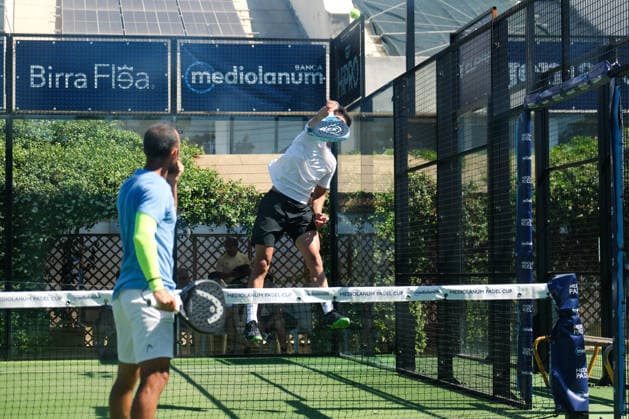 IPA85540624 - Palermo, Italy, June 10, 2026. Country Time Club, first day of the Mediolanum Padel Cup 2026. Pictured: Antonio Terzo and Nahuel Pineda VS Andrea Di Martino and Alessandro Stella.  Copyright: xFedericoxSerra IPAxSportx xx 85540624