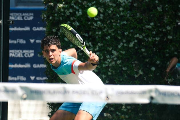 IPA85540621 - Palermo, Italy, June 10, 2026. Country Time Club, first day of the Mediolanum Padel Cup 2026. Pictured: Antonio Terzo and Nahuel Pineda VS Andrea Di Martino and Alessandro Stella.  Copyright: xFedericoxSerra IPAxSportx xx 85540621