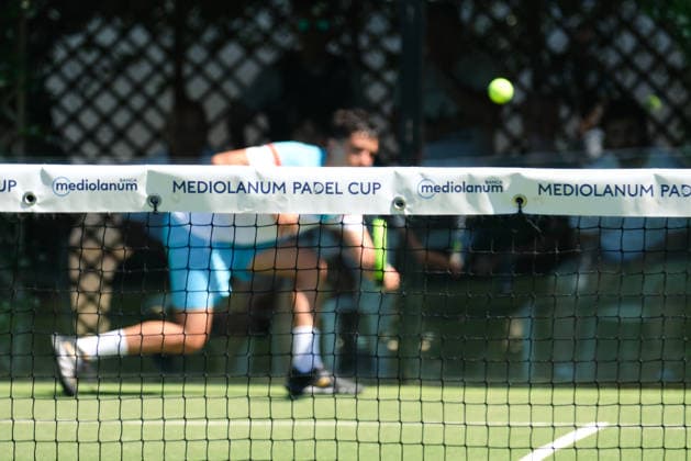IPA85540622 - Palermo, Italy, June 10, 2026. Country Time Club, first day of the Mediolanum Padel Cup 2026. Pictured: Antonio Terzo and Nahuel Pineda VS Andrea Di Martino and Alessandro Stella.  Copyright: xFedericoxSerra IPAxSportx xx 85540622