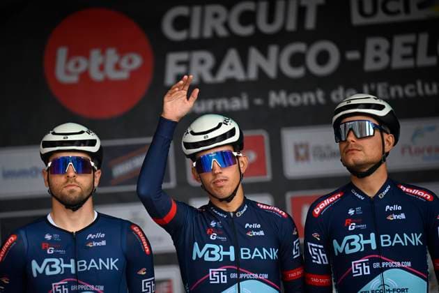 Circuit Franco Belge 2026 Cycling Race MONT-DE-L ENCLUS, BELGIUM - JUNE 10 : Valent Mark (HUN) of MBH Bank CSB Telecom Fort during the 85th edition of Circuit Franco Belge an UCI ProSeries 1.Pro one day cycling road race for Men Elite of 195.6 km with start in Tournai and finish in Mont-de-L enclus on June 10, 2026 in Mont-de-L enclus, Belgium, 10 06 2026 ( Motordriver Stephan Boone - Mont-de-L enclus Belgium  Copyright: xTomasxSiskx