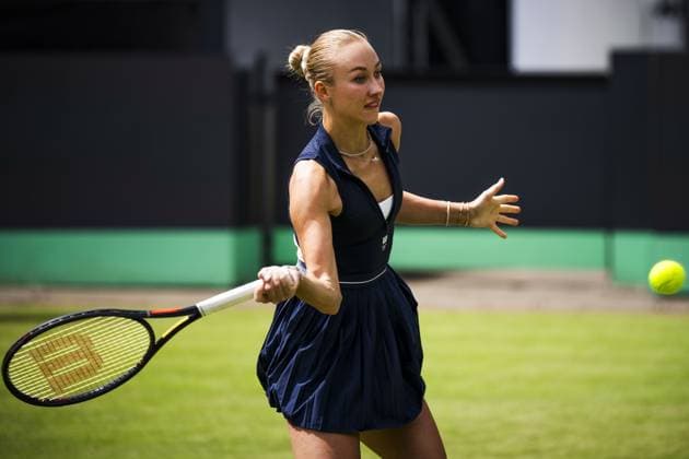 DEN BOSCH - Anastasia Potapova during the WTA, Tennis Damen singles match against Suzan Lamens at the LibÃ ma Open 2026. The combined ATP, Tennis Herren WTA tournament is being held on the event grounds of the former Autotron car theme park. FREEK VAN DEN BERGH ANP xVIxANPxSportx xxANPxIVx 560638672 originalFilename: 560638672.jpg