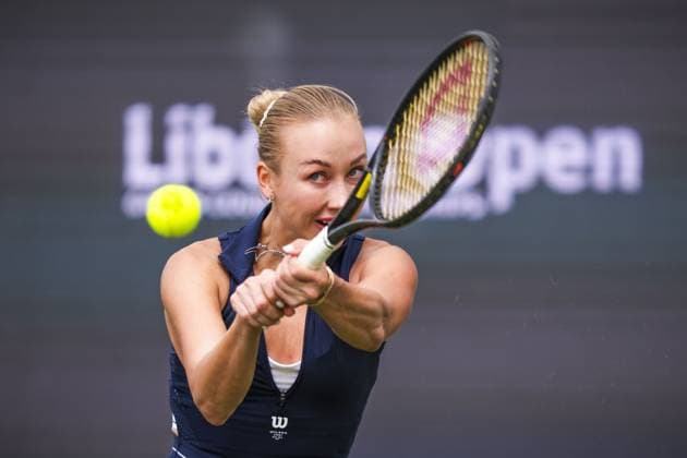 DEN BOSCH - Anastasia Potapova during the WTA, Tennis Damen singles match against Suzan Lamens at the LibÃ ma Open 2026. The combined ATP, Tennis Herren WTA tournament is being held on the event grounds of the former Autotron car theme park. FREEK VAN DEN BERGH ANP xVIxANPxSportx xxANPxIVx 560638675 originalFilename: 560638675.jpg