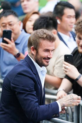 David Beckham In Hong Kong Former English Soccer player David Beckham interacting with fans at an event on June 10, 2026 in Hong Kong. (Photo by Ellan Mad Nexpher Images) Hong Kong