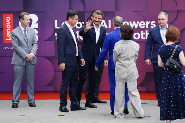 David Beckham In Hong Kong Former English Soccer player David Beckham at an event on June 10, 2026 in Hong Kong. (Photo by Ellan Mad Nexpher Images) Hong Kong