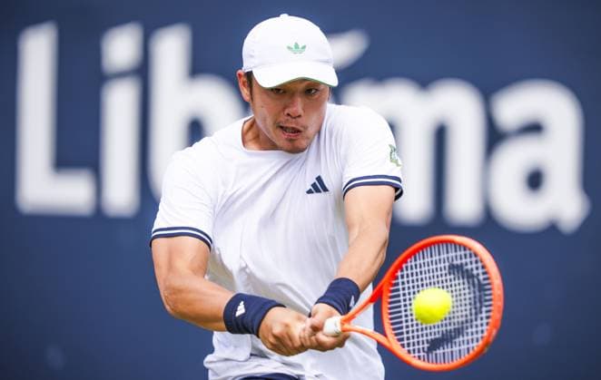 DEN BOSCH - Yibing WU during the ATP, Tennis Herren singles match against Thijs BOOGAARD at the LibÃ ma Open 2026. The combined ATP WTA, Tennis Damen tournament is being held on the event grounds of the former Autotron car theme park. FREEK VAN DEN BERGH ANP xVIxANPxSportx xxANPxIVx 560640031 originalFilename: 560640031.jpg