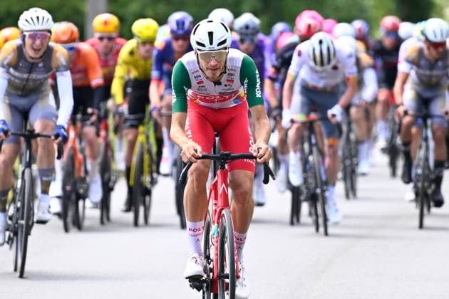 Circuit Franco Belge 2026 Cycling Race MONT-DE-L ENCLUS, BELGIUM - JUNE 10 : rider of Polti VisitMalta during the 85th edition of Circuit Franco Belge an UCI ProSeries 1.Pro one day cycling road race for Men Elite of 195.6 km with start in Tournai and finish in Mont-de-L enclus on June 10, 2026 in Mont-de-L enclus, Belgium, 10 06 2026 ( Motordriver Stephan Boone - Mont-de-L enclus Belgium  Copyright: xTomasxSiskx