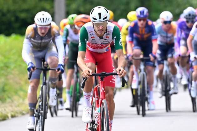 Circuit Franco Belge 2026 Cycling Race MONT-DE-L ENCLUS, BELGIUM - JUNE 10 : rider of team Polti VisitMalta during the 85th edition of Circuit Franco Belge an UCI ProSeries 1.Pro one day cycling road race for Men Elite of 195.6 km with start in Tournai and finish in Mont-de-L enclus on June 10, 2026 in Mont-de-L enclus, Belgium, 10 06 2026 ( Motordriver Stephan Boone - Mont-de-L enclus Belgium  Copyright: xTomasxSiskx