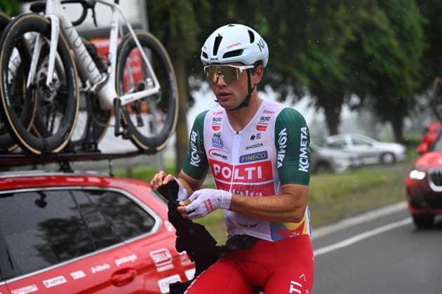 Circuit Franco Belge 2026 Cycling Race MONT-DE-L ENCLUS, BELGIUM - JUNE 10 : Munoz Francisco (ESP) of Team Polti VisitMalta during the 85th edition of Circuit Franco Belge an UCI ProSeries 1.Pro one day cycling road race for Men Elite of 195.6 km with start in Tournai and finish in Mont-de-L enclus on June 10, 2026 in Mont-de-L enclus, Belgium, 10 06 2026 ( Motordriver Stephan Boone - Mont-de-L enclus Belgium  Copyright: xTomasxSiskx
