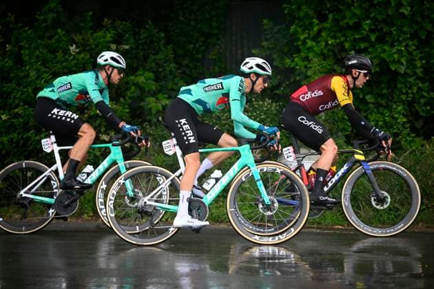 Circuit Franco Belge 2026 Cycling Race MONT-DE-L ENCLUS, BELGIUM - JUNE 10 : Aranburu Alex (ESP) of Cofidis, Cobo Ivan (ESP) of Equipo Kern Pharma, Elosegui Inigo (ESP) of Equipo Kern Pharma during the 85th edition of Circuit Franco Belge an UCI ProSeries 1.Pro one day cycling road race for Men Elite of 195.6 km with start in Tournai and finish in Mont-de-L enclus on June 10, 2026 in Mont-de-L enclus, Belgium, 10 06 2026 ( Motordriver Stephan Boone - Mont-de-L enclus Belgium  Copyright: xTomasxSiskx