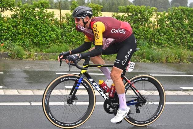 Circuit Franco Belge 2026 Cycling Race MONT-DE-L ENCLUS, BELGIUM - JUNE 10 : Teuns Dylan (BEL) of Cofidis during the 85th edition of Circuit Franco Belge an UCI ProSeries 1.Pro one day cycling road race for Men Elite of 195.6 km with start in Tournai and finish in Mont-de-L enclus on June 10, 2026 in Mont-de-L enclus, Belgium, 10 06 2026 ( Motordriver Stephan Boone - Mont-de-L enclus Belgium  Copyright: xTomasxSiskx