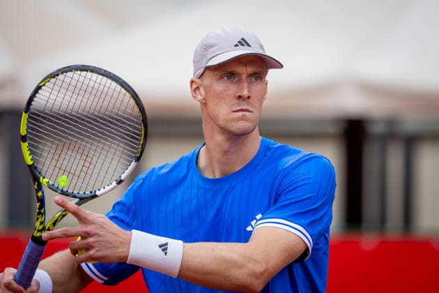 BRATISLAVA OPEN TENNIS ATP, Tennis Herren CHALLENGER Jan Choinski (Great Britain) during second round ATP Tennis Challenger tour 100 Bratislava Open match against Federico Cina (Italy). Tennis courts Slovan Bratislava, Bratislava, Slovakia, June 10, 2026. Photo by Branislav Racko Copyright: xx 080A1423