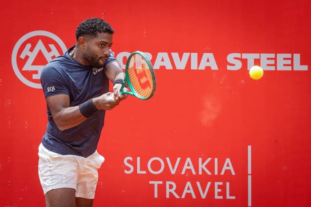 BRATISLAVA OPEN TENNIS ATP, Tennis Herren CHALLENGER Joao Lucas Reis Da Silva (Brazil) during second round ATP Tennis Challenger tour 100 Bratislava Open match against Alexander Donski (Bulgaria). Tennis courts Slovan Bratislava, Bratislava, Slovakia, June 10, 2026. Photo by Branislav Racko Copyright: xx 080A1874