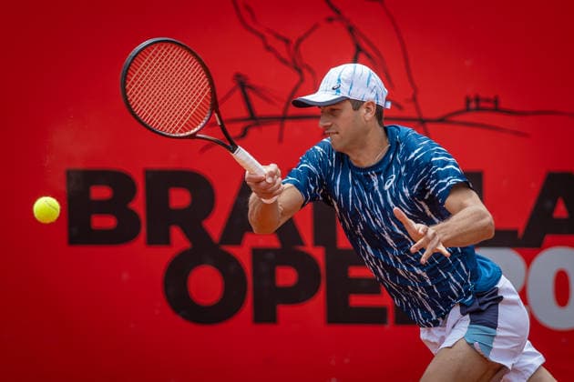 BRATISLAVA OPEN TENNIS ATP, Tennis Herren CHALLENGER Alexander Donski (Bulgaria) during second round ATP Tennis Challenger tour 100 Bratislava Open match against Joao Lucas Reis Da Silva (Brazil). Tennis courts Slovan Bratislava, Bratislava, Slovakia, June 10, 2026. Photo by Branislav Racko Copyright: xx 080A1983
